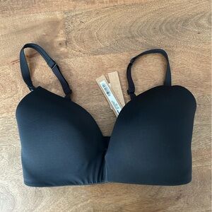 SKIMS Wireless Form Maternity T-Shirt Demi Nursing Bra Onyx